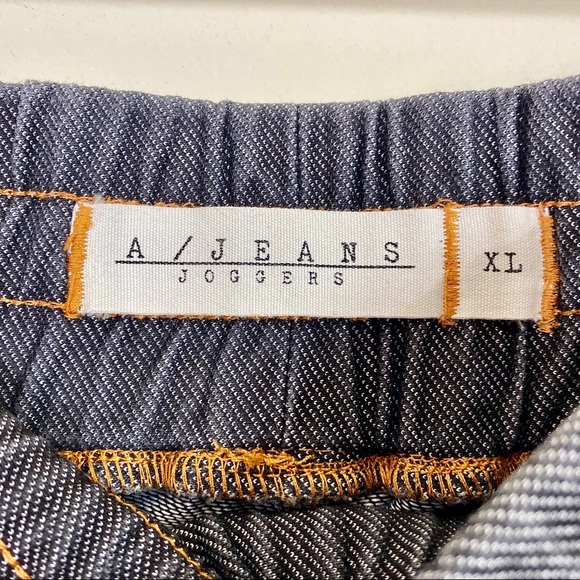 Stretch Joggers Sweats Blue XL Pull-On Denim Look Workout Pants Loungewear - Picture 13 of 16